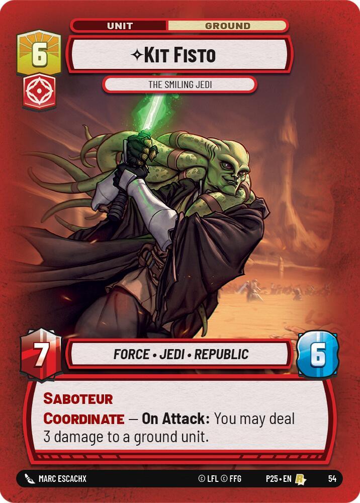 Kit Fisto - The Smiling Jedi, Organized Play Promos 54