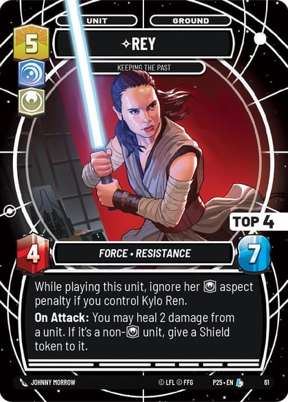 Rey - Keeping the Past (Top 4), Organized Play Promos 61