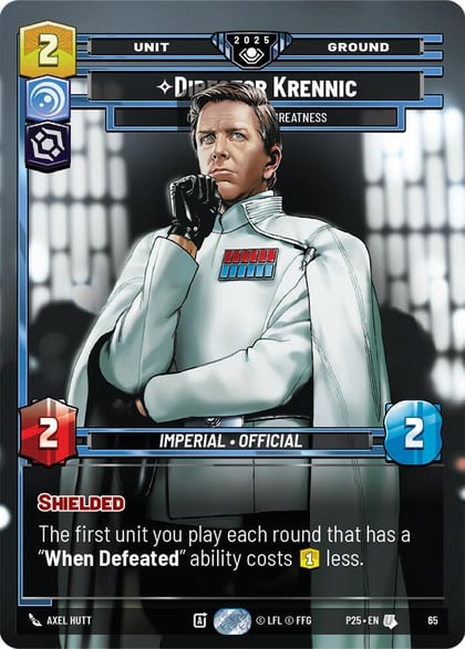 Director Krennic - On the Verge of Greatness, Organized Play Promos 65