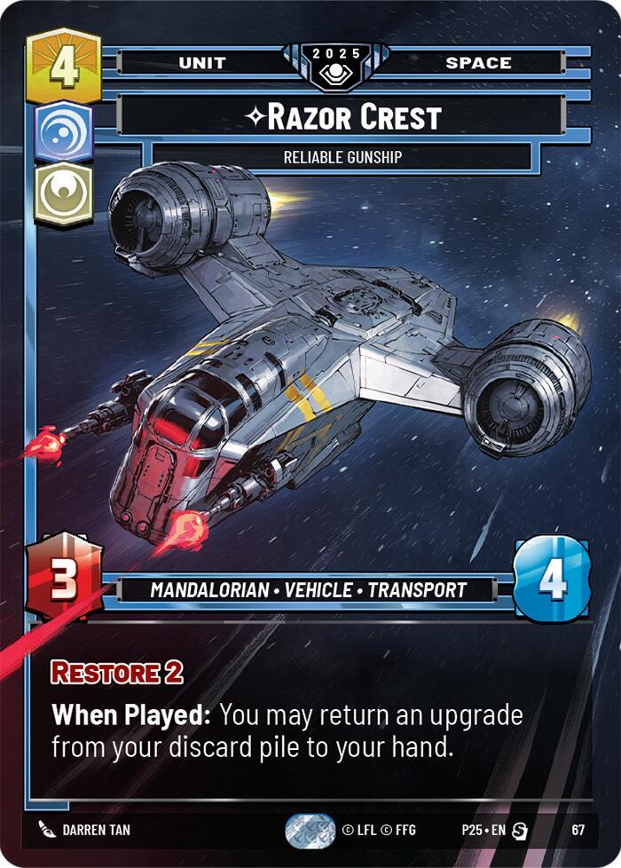 Razor Crest - Reliable Gunship, Organized Play Promos 67
