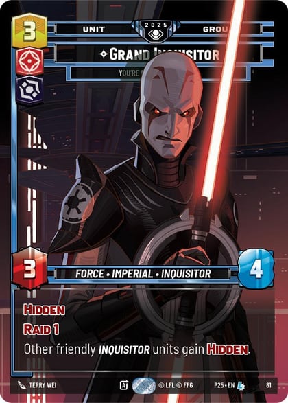 Grand Inquisitor - You're Right to Be Afraid, Organized Play Promos 81