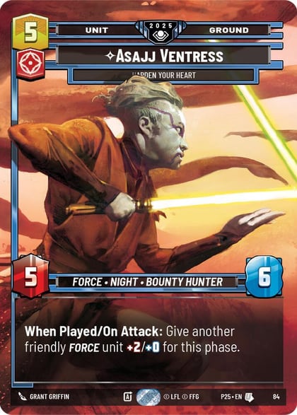 Asajj Ventress - Harden Your Heart, Organized Play Promos 84