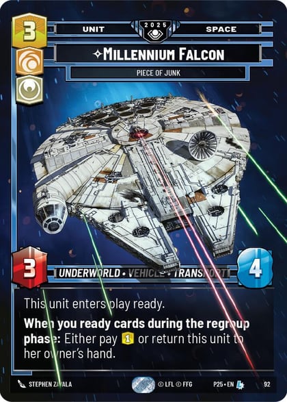 Millennium Falcon - Piece of Junk, Organized Play Promos 92