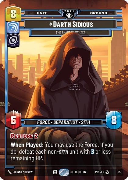 Darth Sidious - The Phantom Menace, Organized Play Promos 95