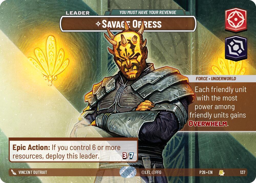 Savage Opress - You Must Have Your Revenge (Prize Wall), Galactic Championship 2026 137