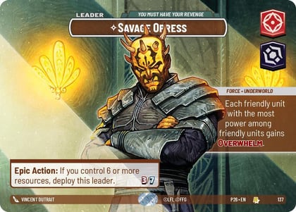 Savage Opress - You Must Have Your Revenge (Prize Wall), Galactic Championship 2026 137