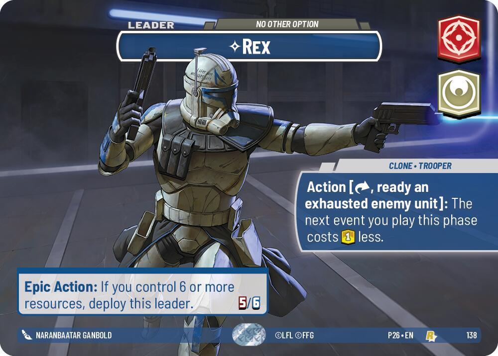 Rex - No Other Option (Prize Wall), Galactic Championship 2026 138