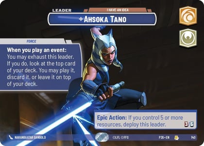 Ahsoka Tano - I Have an Idea (Prize Wall), Galactic Championship 2026 140