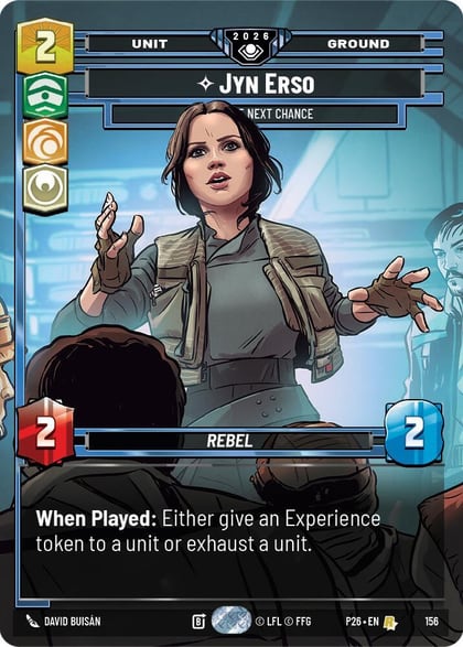 Jyn Erso - Take the Next Chance (Prize Wall) (Foil), Galactic Championship 2026 156
