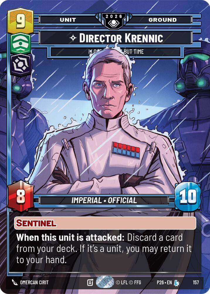 Director Krennic - I Lose Nothing But Time (Prize Wall) (Foil), Galactic Championship 2026 157