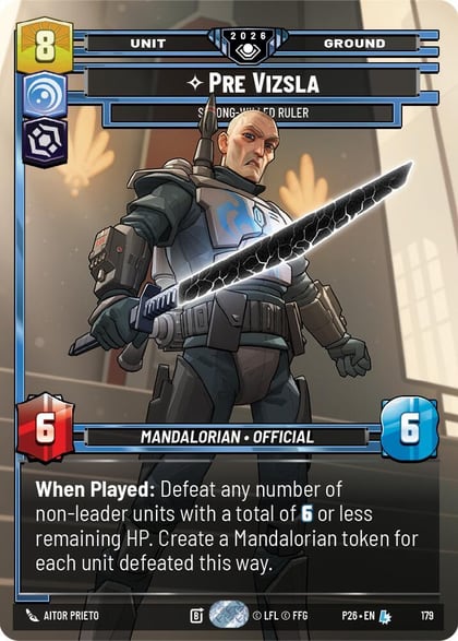 Pre Vizsla - Strong-Willed Ruler, Galactic Championship 2026 179