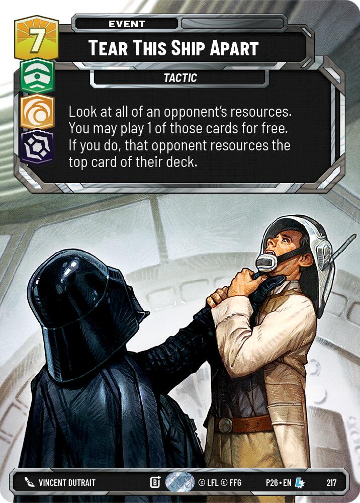 Tear This Ship Apart (Foil), Sector and Regional Promos: Season 2 217