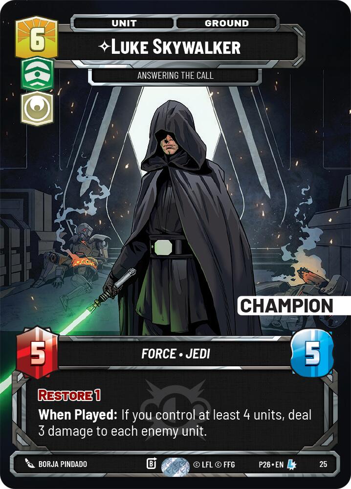 Luke Skywalker -  Answering the Call (Champion), Sector and Regional Promos: Season 2 22