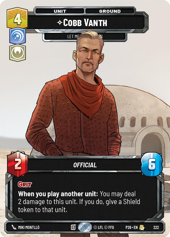 Cobb Vanth - Let Me Handle This (Foil), Sector and Regional Promos: Season 2 222