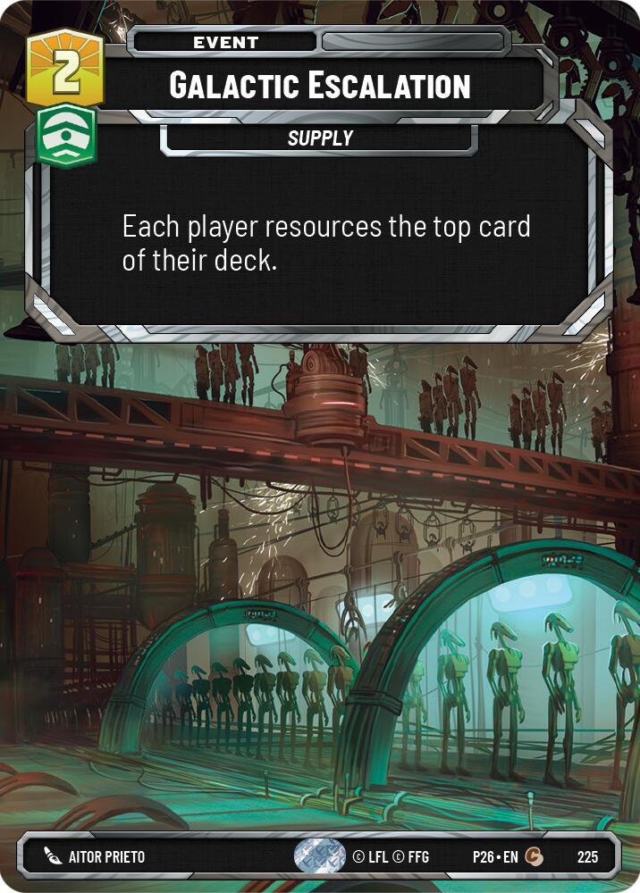Galactic Escalation (Foil), Sector and Regional Promos: Season 2 225