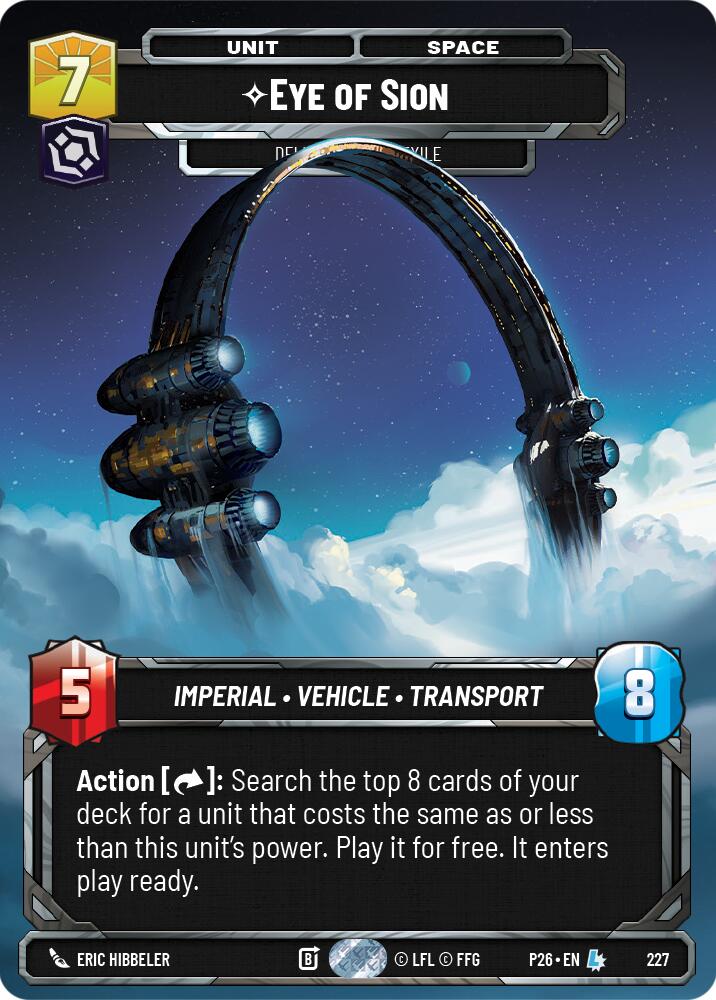 Eye of Sion - Delivered from Exile (Foil), Sector and Regional Promos: Season 2 227
