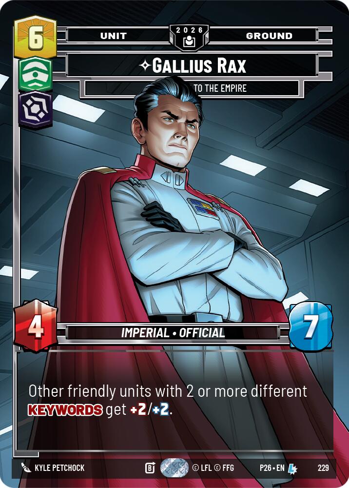 Gallius Rax - Counselor to the Empire, Sector and Regional Promos: Season 2 229