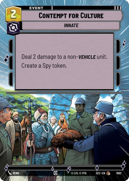 Contempt for Culture (Hyperspace Foil), Secrets of Power 1002
