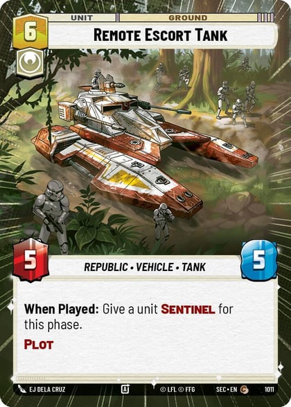 Remote Escort Tank (Hyperspace Foil), Secrets of Power 1011
