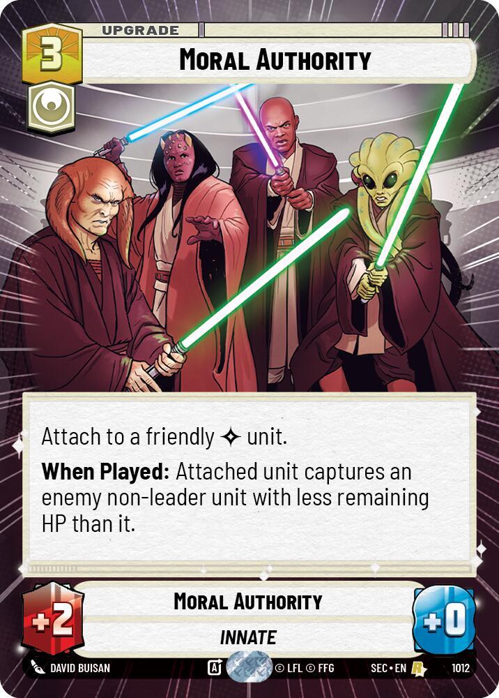 Moral Authority (Hyperspace Foil), Secrets of Power 1012