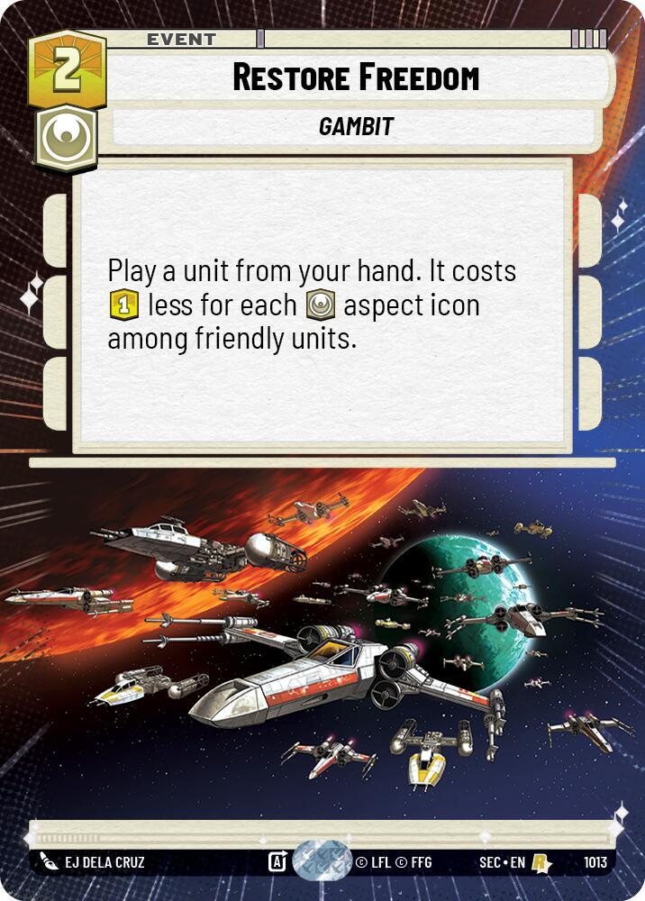 Restore Freedom (Hyperspace Foil), Secrets of Power 1013