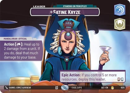 Satine Kryze - Standing on Principles (Showcase), Secrets of Power 1025