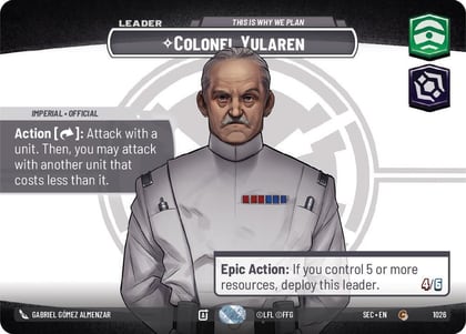Colonel Yularen - This is Why We Plan (Showcase), Secrets of Power 1026