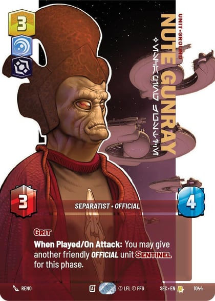 Nute Gunray - Escaping Justice (Prestige), Secrets of Power 1044
