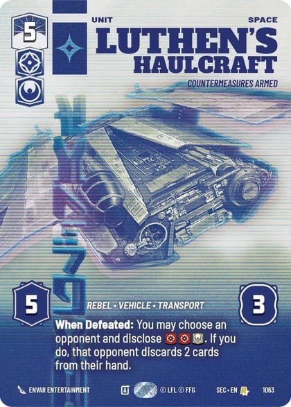 Luthen's Haulcraft - Countermeasures Armed (Prestige), Secrets of Power 1063