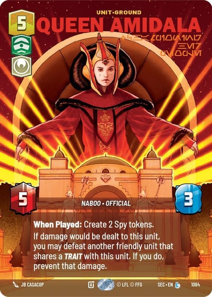 Queen Amidala - Championing Her People (Prestige Foil), Secrets of Power 1084
