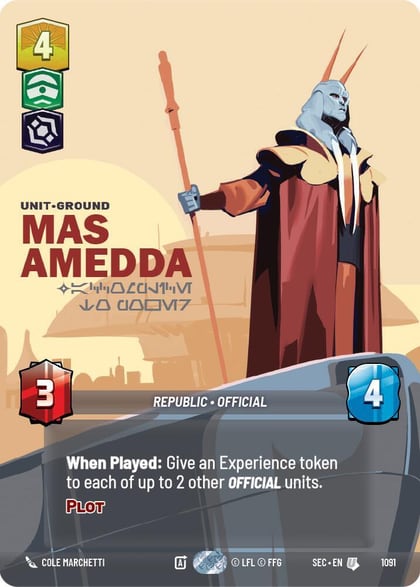 Mas Amedda - Accomplice to Power (Prestige Foil), Secrets of Power 1091