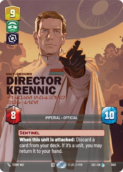 Director Krennic - I Lose Nothing But Time (Prestige Foil), Secrets of Power 1093