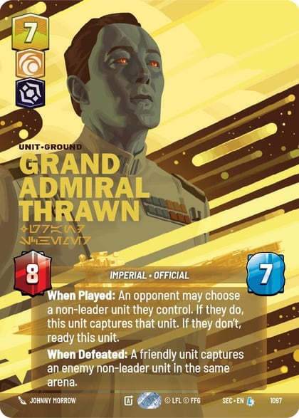 Grand Admiral Thrawn - Grand Schemer (Prestige Foil), Secrets of Power 1097