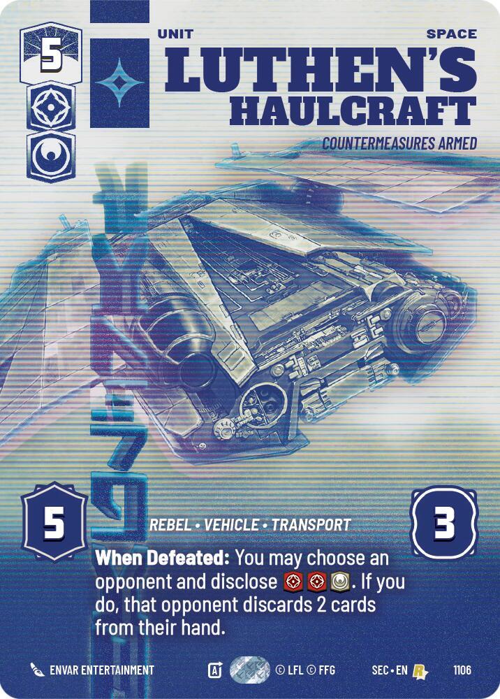 Luthen's Haulcraft - Countermeasures Armed (Prestige Foil), Secrets of Power 1106
