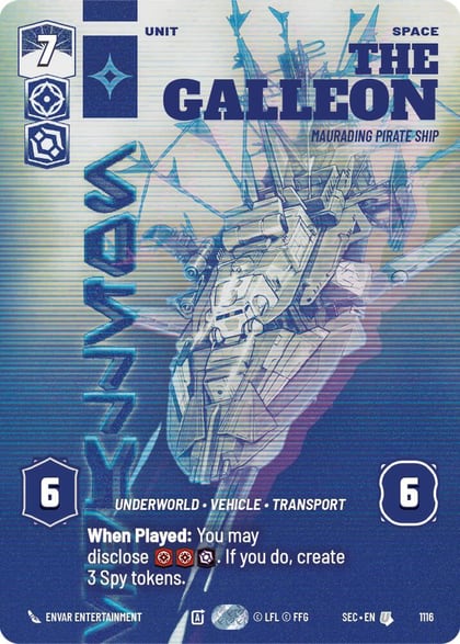 The Galleon - Marauding Pirate Ship (Prestige Foil), Secrets of Power 1116