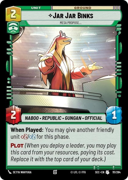 Jar Jar Binks - Mesa Propose, Secrets of Power 111/264