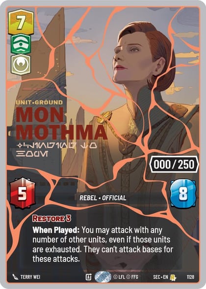 Mon Mothma - Clinging to Hope (Serialized) (Rose Gold), Secrets of Power 1128