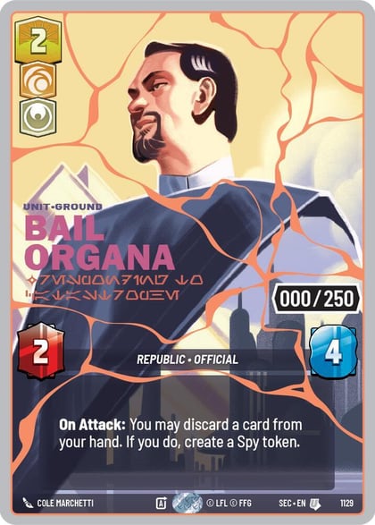 Bail Organa - Responding to Catastrophe (Serialized) (Rose Gold), Secrets of Power 1129