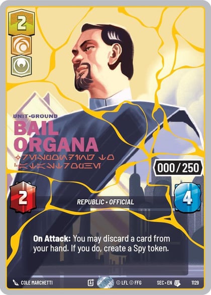 Bail Organa - Responding to Catastrophe (Serialized) (Gold), Secrets of Power 1129