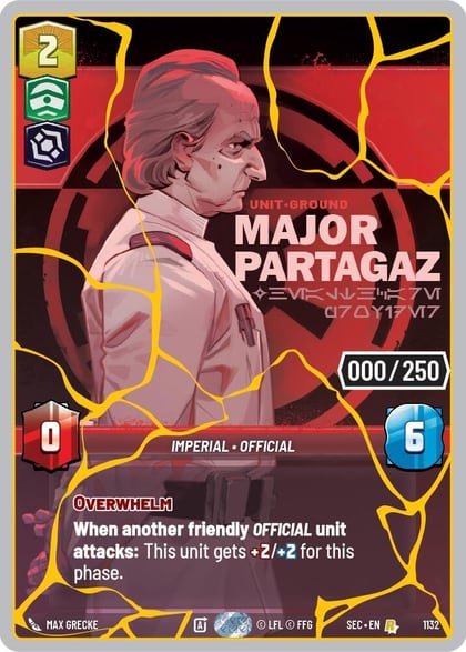 Major Partagaz - Healthcare Provider (Serialized) (Gold), Secrets of Power 1132