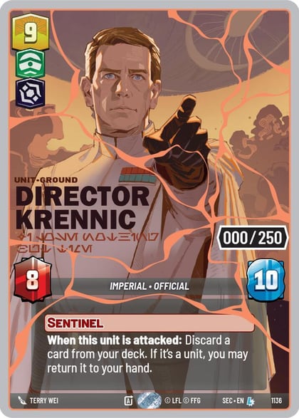 Director Krennic - I Lose Nothing But Time (Serialized) (Rose Gold), Secrets of Power 1136