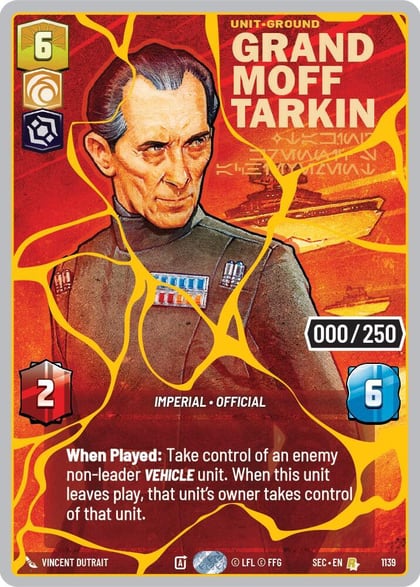 Grand Moff Tarkin - Taking Krennic's Achievement (Serialized) (Gold), Secrets of Power 1139