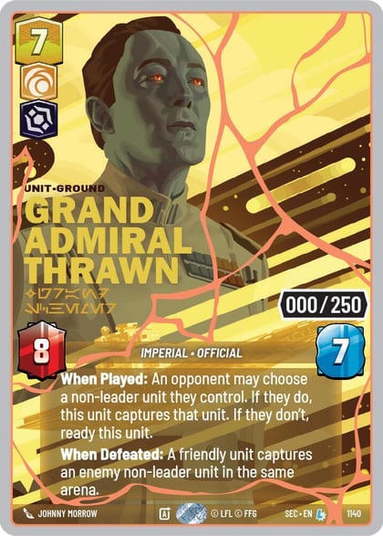 Grand Admiral Thrawn - Grand Schemer (Serialized) (Rose Gold), Secrets of Power 1140