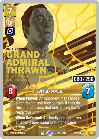 Grand Admiral Thrawn - Grand Schemer (Serialized) (Gold), Secrets of Power 1140