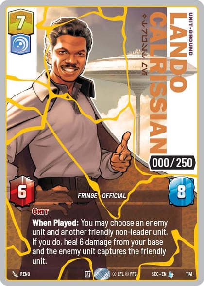 Lando Calrissian - Trust Me (Serialized) (Gold), Secrets of Power 1141