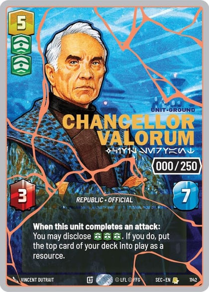 Chancellor Valorum - Civil Servant (Serialized) (Rose Gold), Secrets of Power 1142