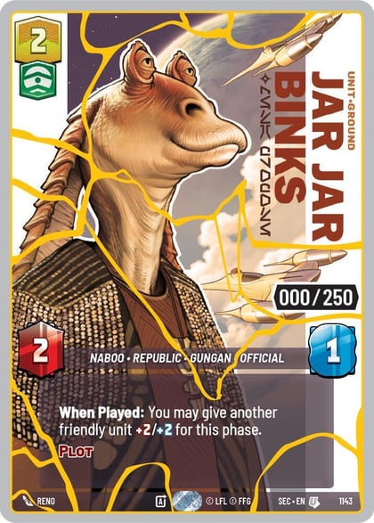 Jar Jar Binks - Mesa Propose (Serialized) (Gold), Secrets of Power 1143