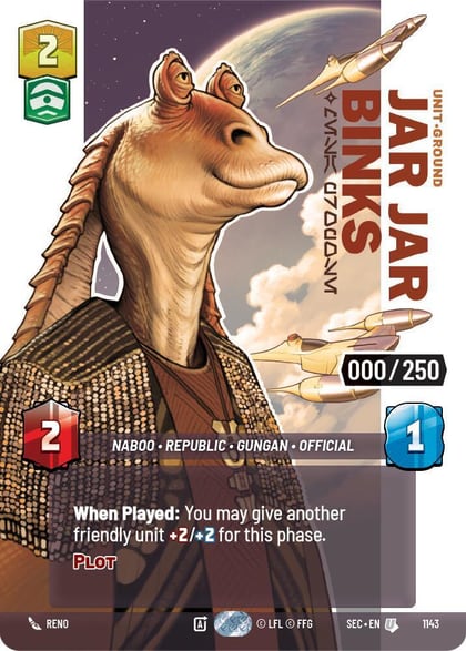 Jar Jar Binks - Mesa Propose (Serialized), Secrets of Power 1143