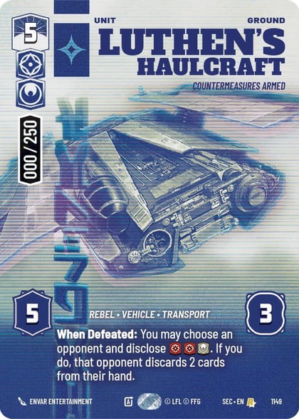 Luthen's Haulcraft - Countermeasures Armed (Serialized), Secrets of Power 1149