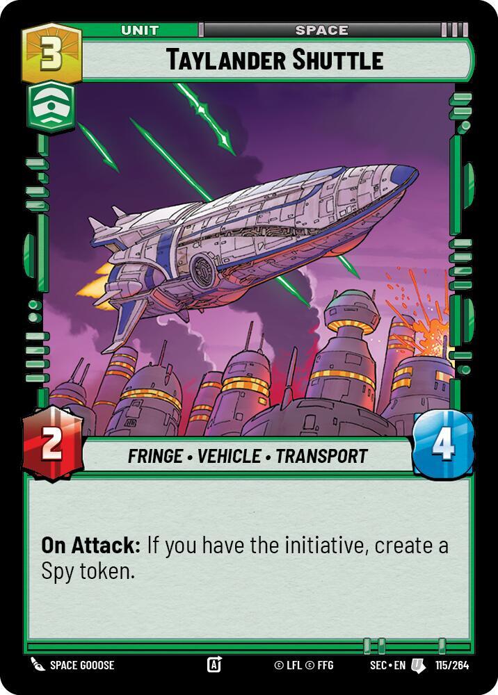 Taylander Shuttle, Secrets of Power 115/264